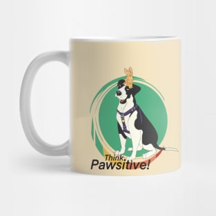 Think Positive Dog Mug